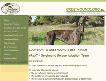 Tablet Screenshot of greathounds.org